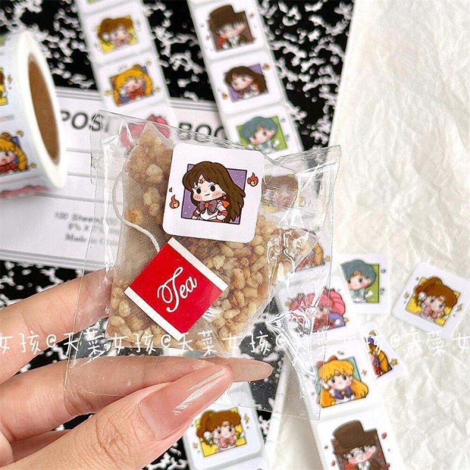 Rollo 500 Stickers mini pegatinas sailor moon kawaii-5