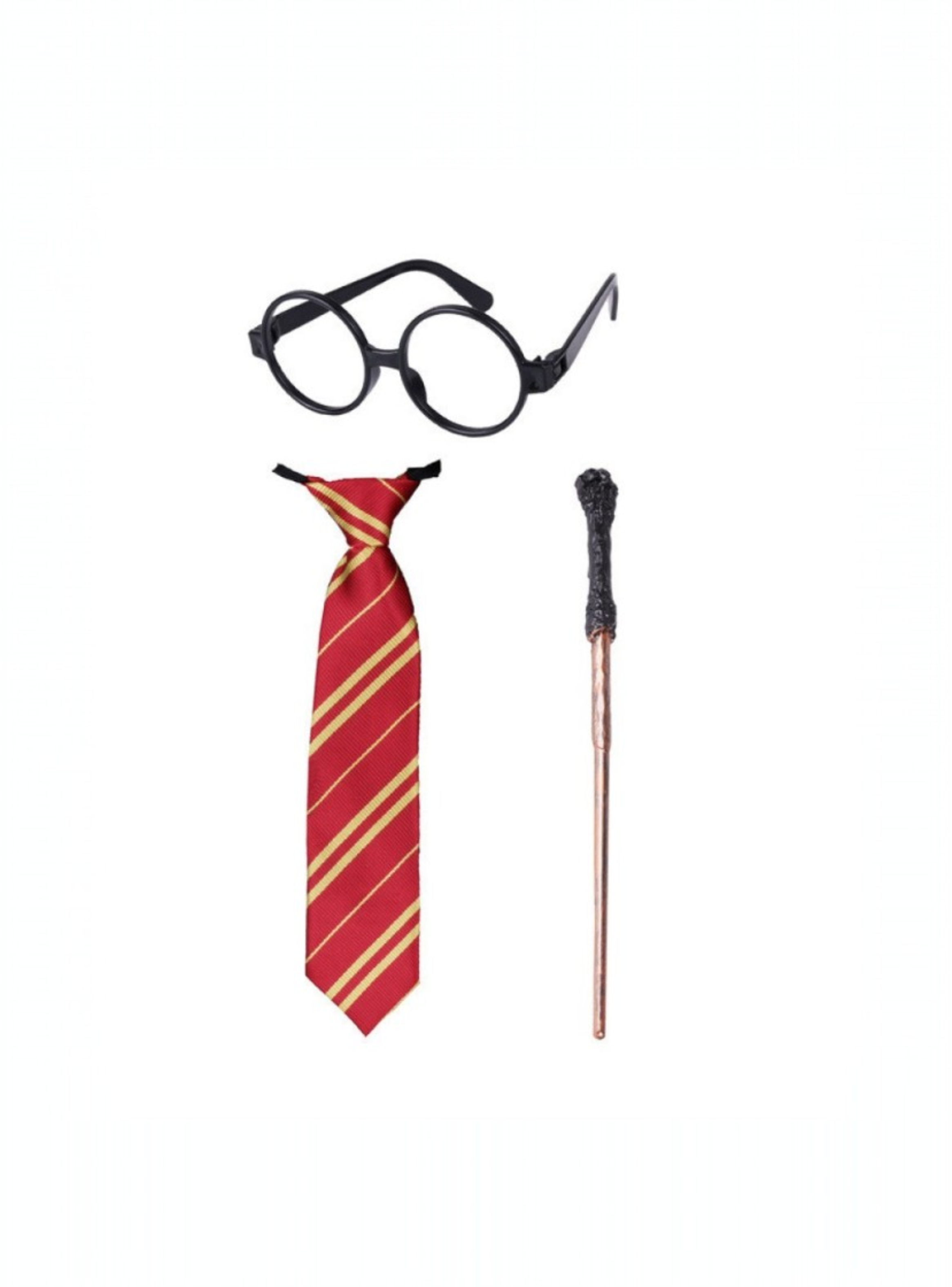 Set  Disfraz cosplay  Harry Potter Corbata, Varita, Lentes-2