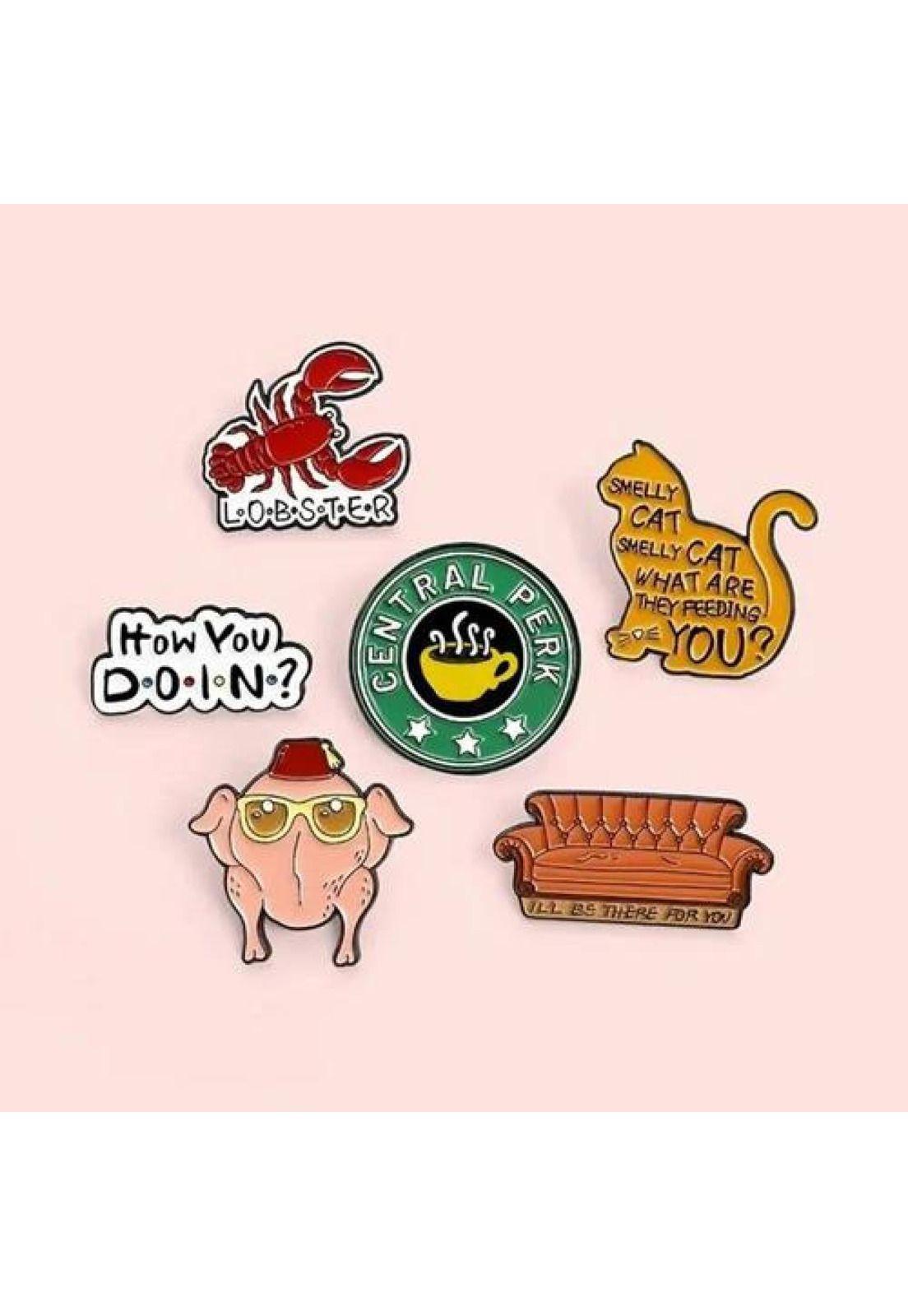 Set Pines Broches Serie Friends Tv Show-3