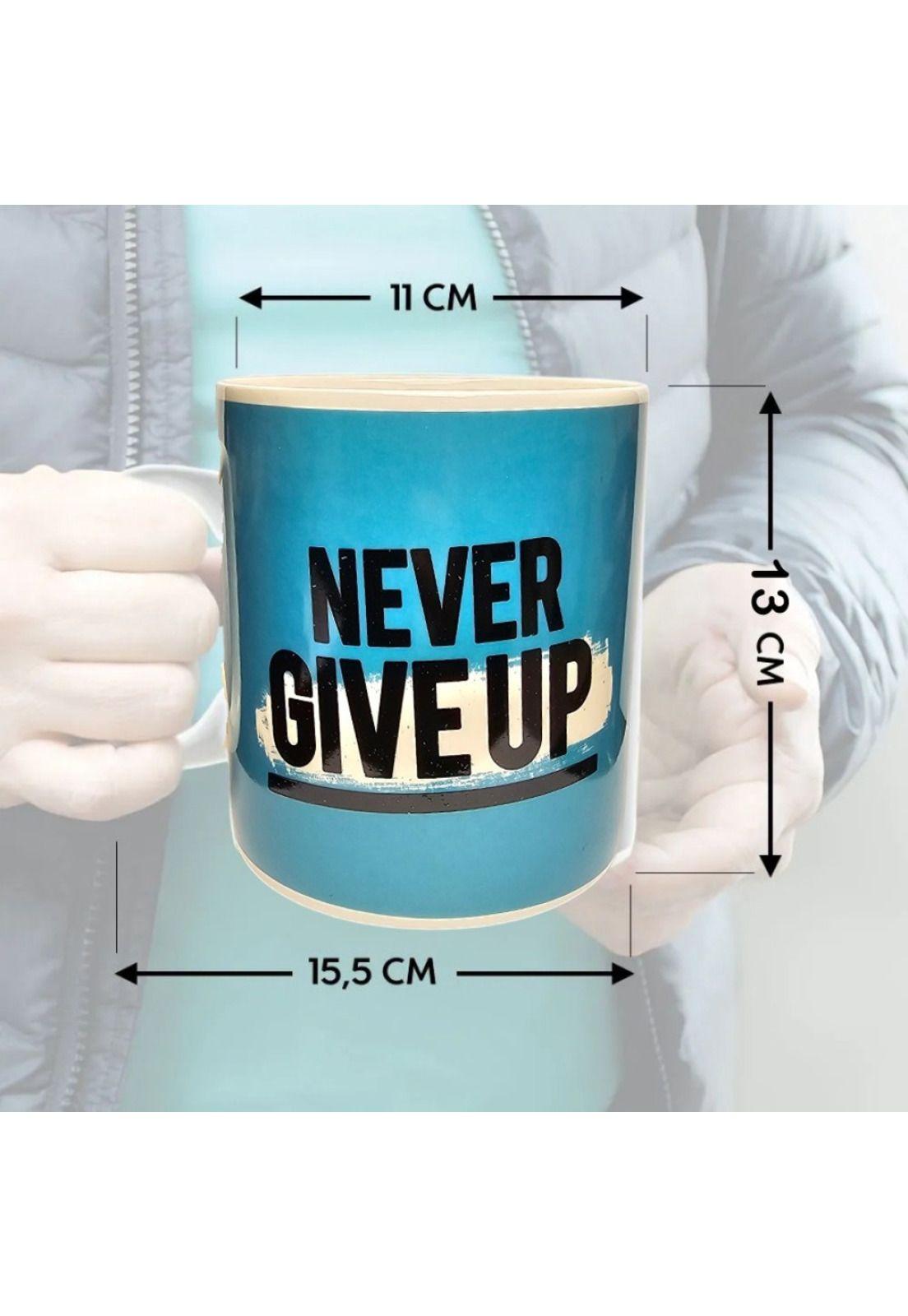 Tazón Jumbo cerámica  "Never Give Up" extragrande 900 ml-6