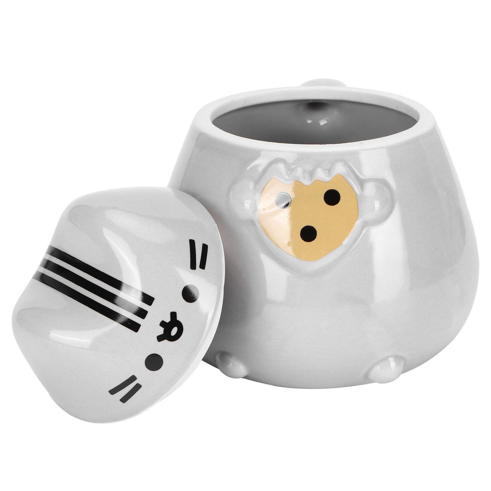 Tazón 3D cerámica gato Pusheen galleta-1