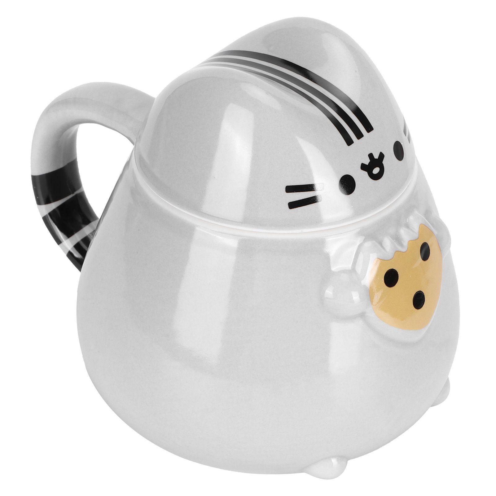 Tazón 3D cerámica gato Pusheen galleta-2