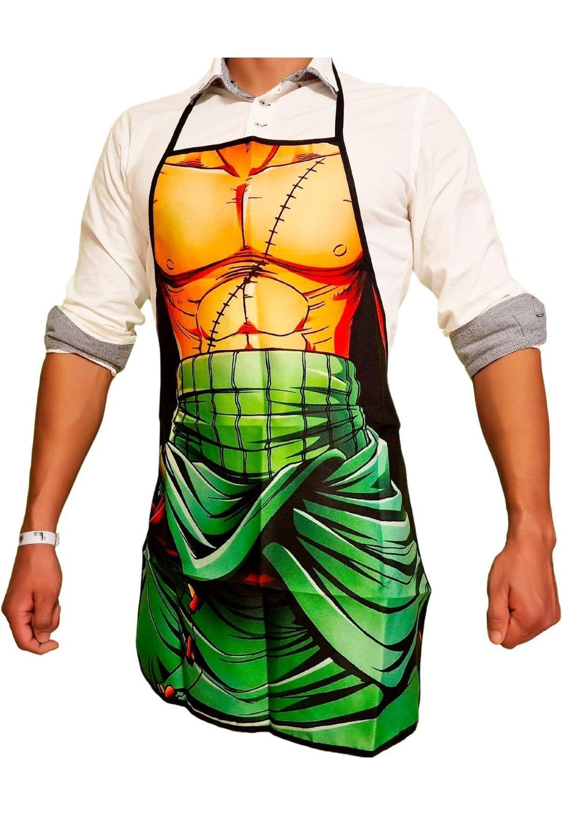 Delantal  cocina divertido One piece  Zoro-2