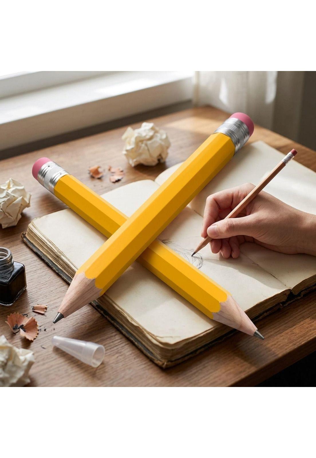 Lápiz Grafito jumbo de madera   "lápiz mina gigante"-2