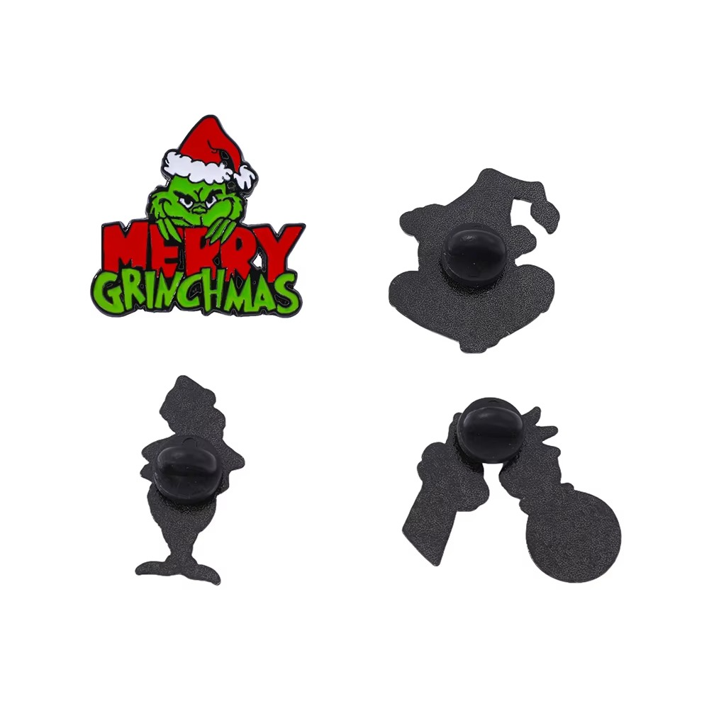 Set Pin Broche The Grinch Navidad-1