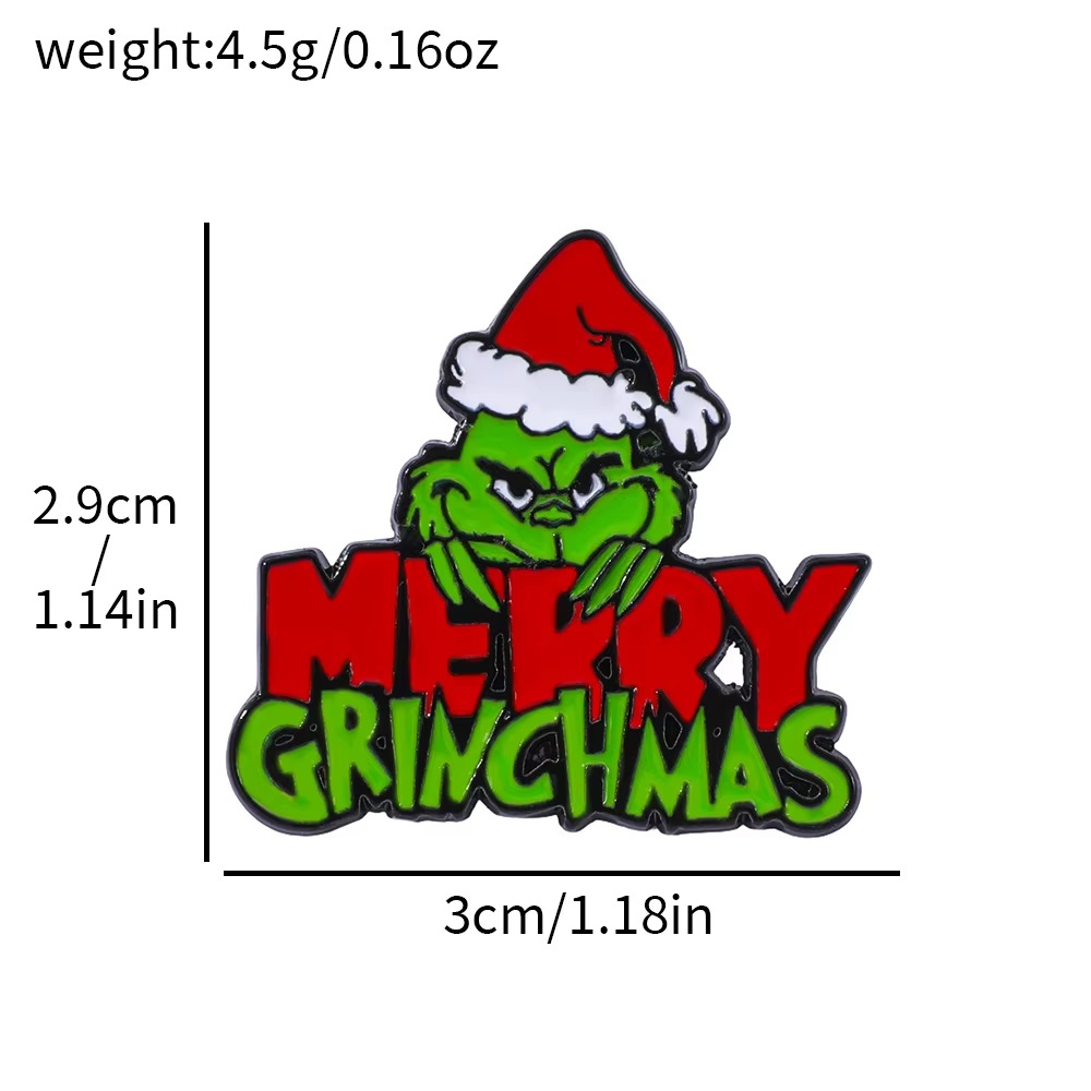 Set Pin Broche The Grinch Navidad-3