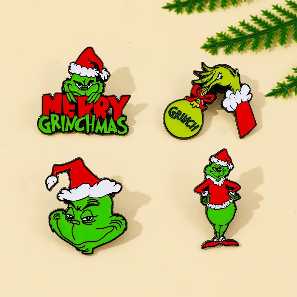 Set Pin Broche The Grinch Navidad-4