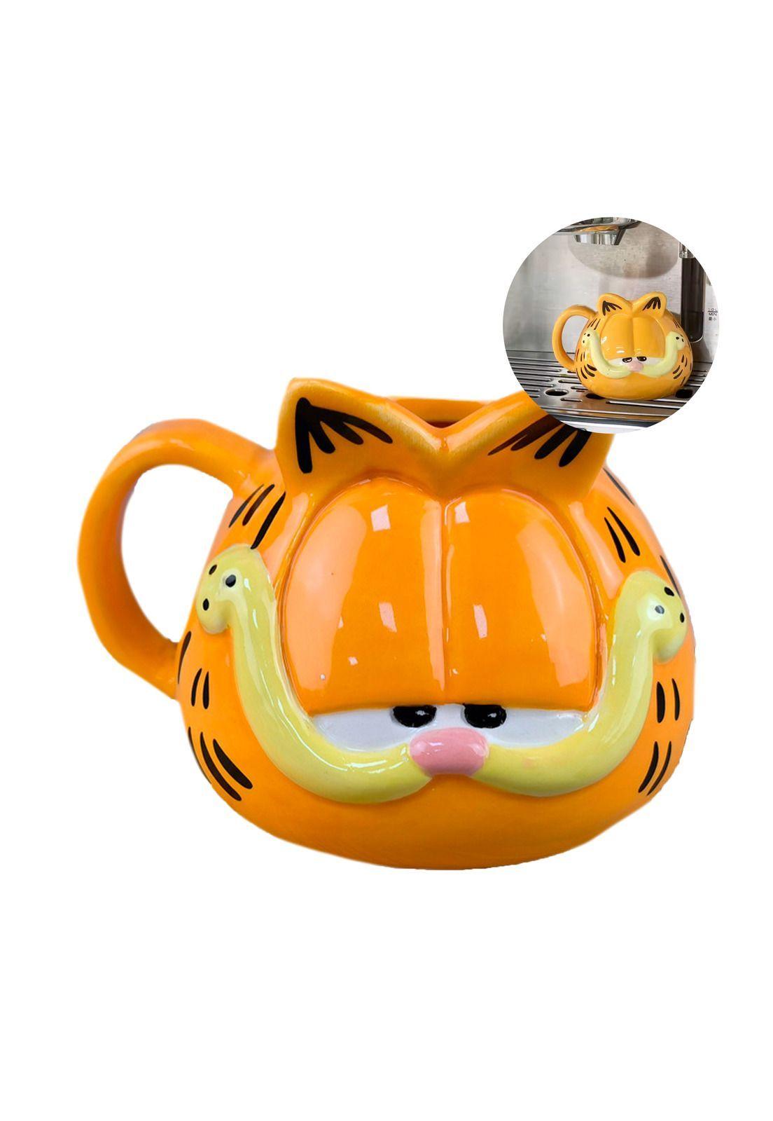 Tazón cerámica 3D Rostro gato Garfield-2