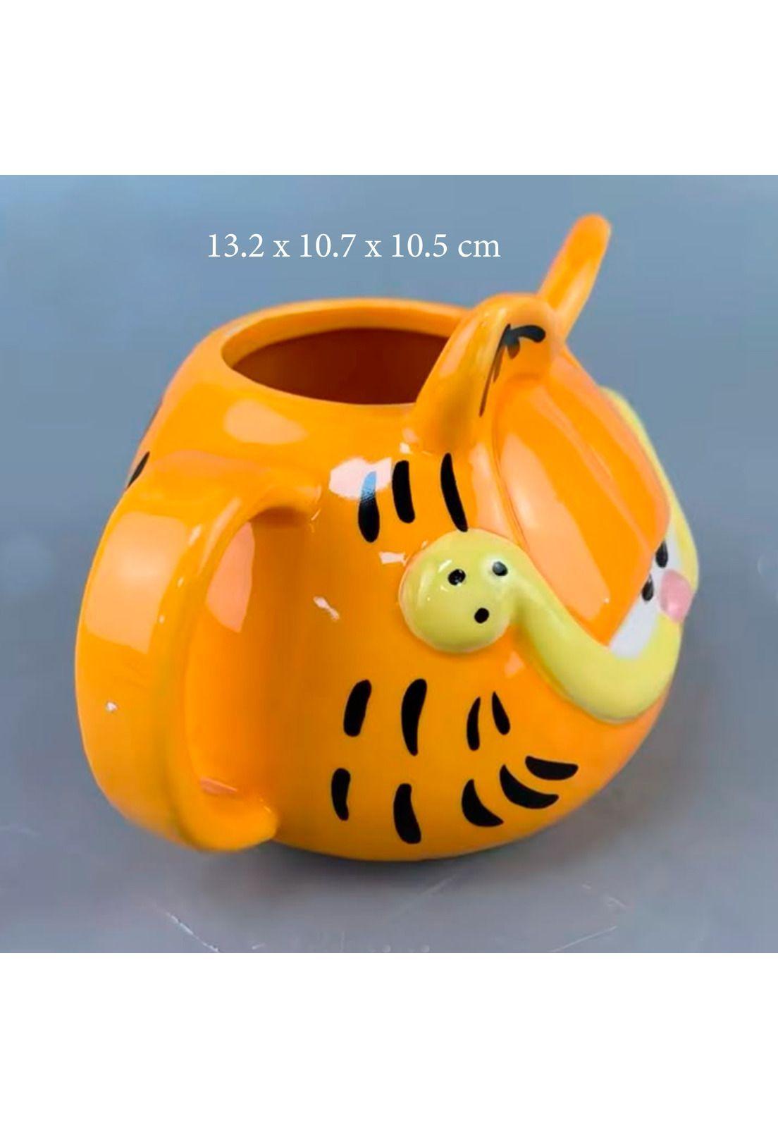 Tazón cerámica 3D Rostro gato Garfield-3