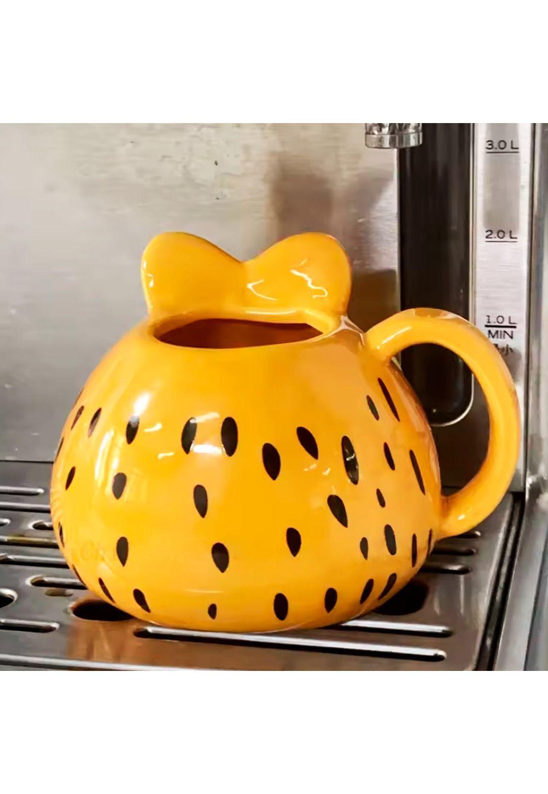 Tazón cerámica 3D Rostro gato Garfield-4