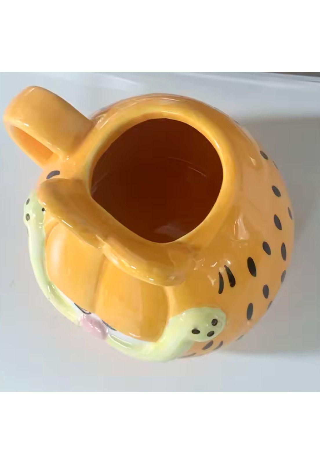 Tazón cerámica 3D Rostro gato Garfield-5