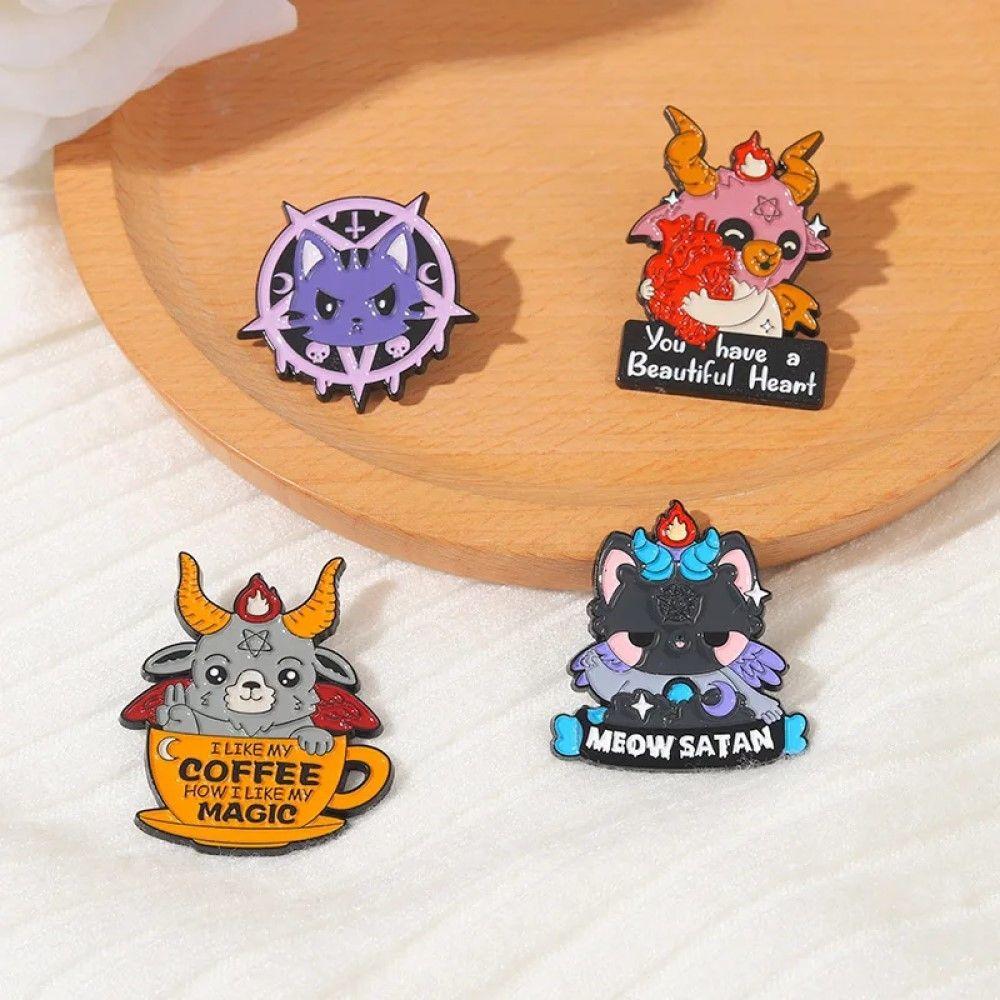 set pines broches adorables diablitos Miu Satan baphomet bab-1