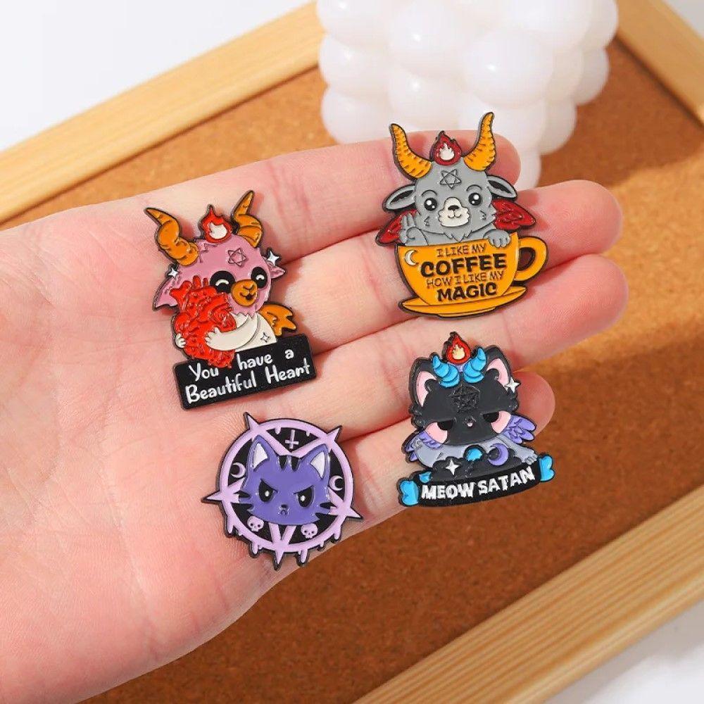 set pines broches adorables diablitos Miu Satan baphomet bab-2