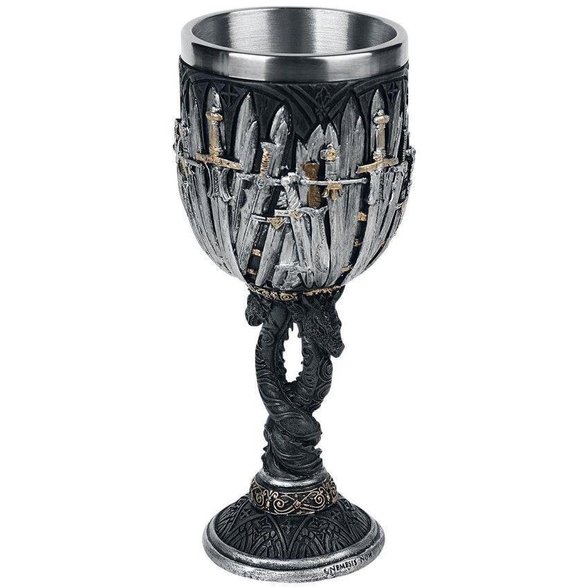 Copa Cáliz Resina Acero Game Of Thrones Iron Throne Dragones-0