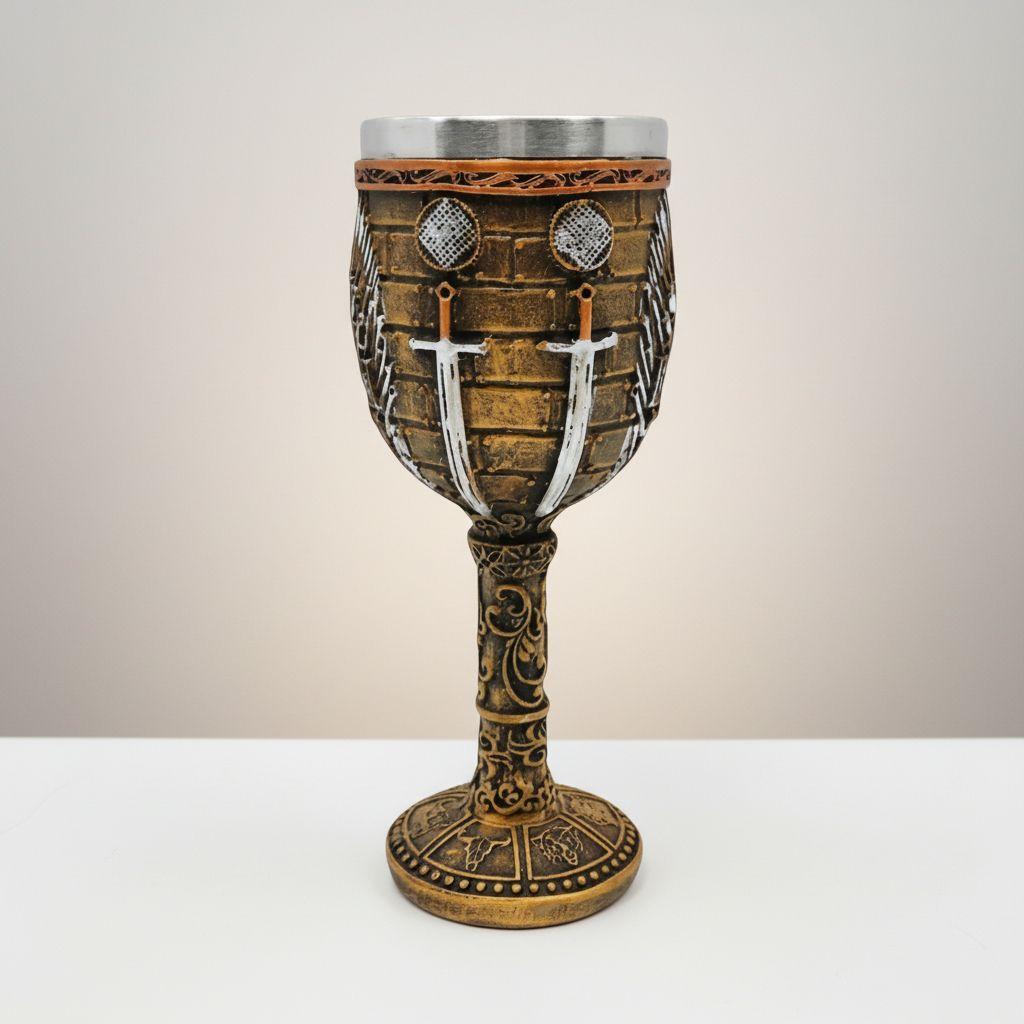 Copa Cáliz Resina Acero Game Of Thrones Iron Throne Dragones-2