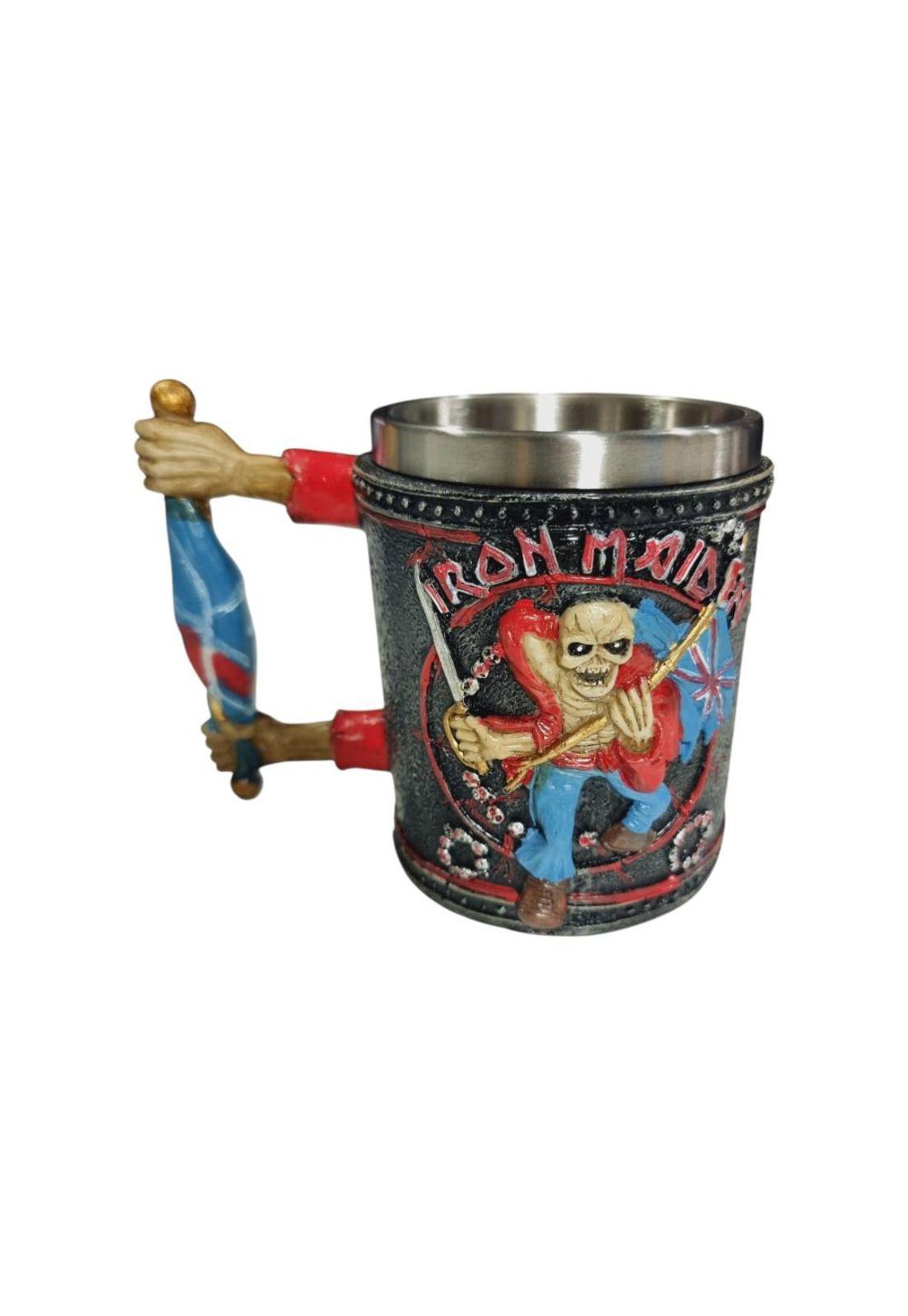 Tazón Taza 3d Resina Rock Iron Maiden, Eddie the Trooper-0