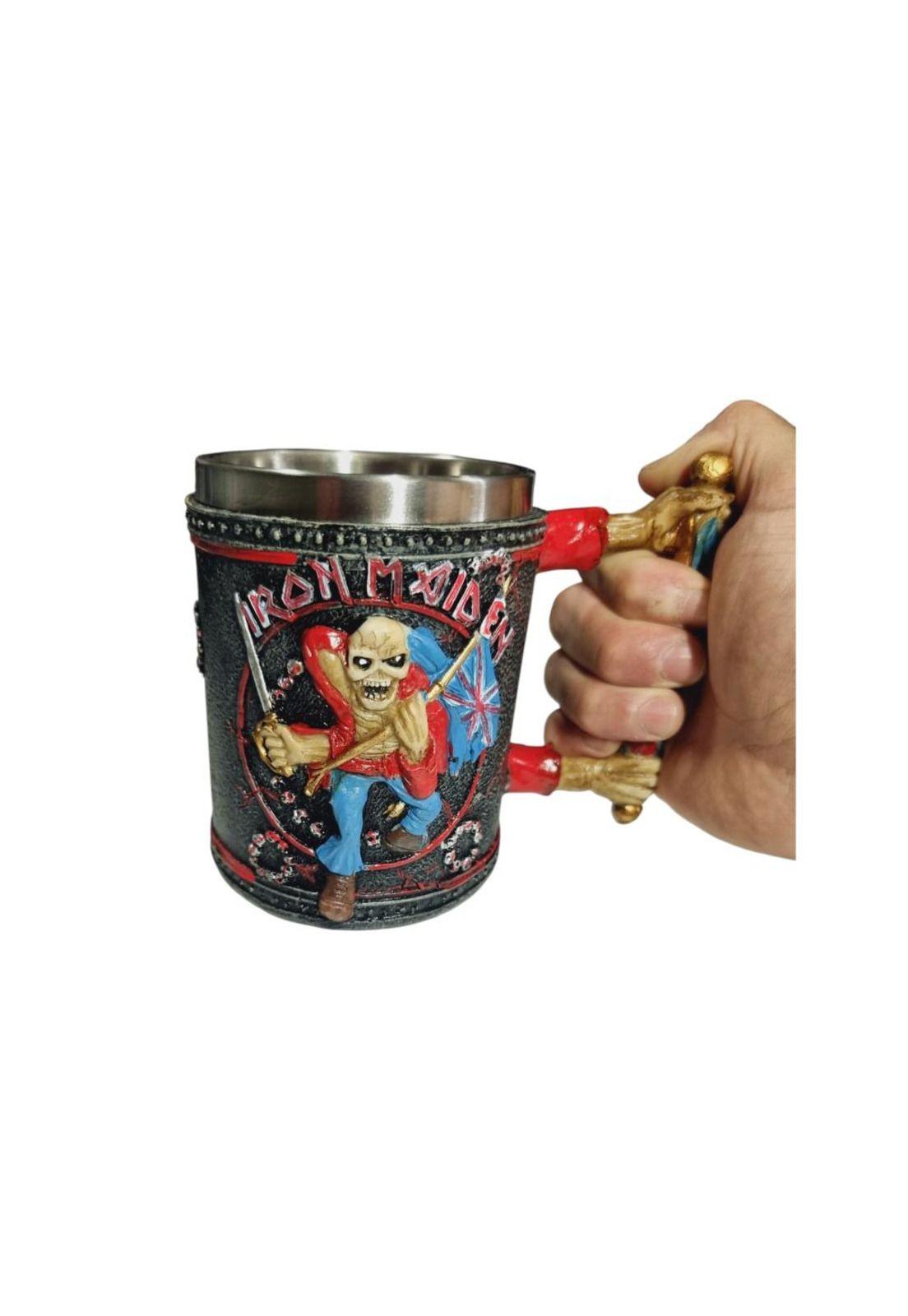 Tazón Taza 3d Resina Rock Iron Maiden, Eddie the Trooper-2