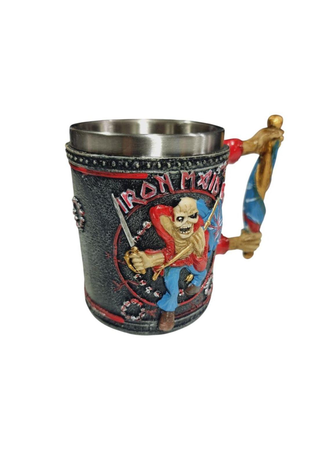Tazón Taza 3d Resina Rock Iron Maiden, Eddie the Trooper-3