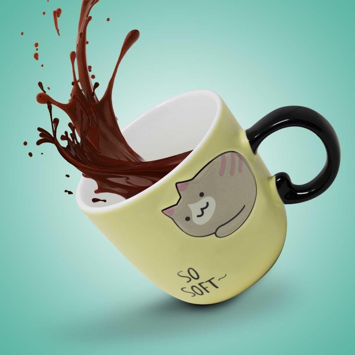 Set Cerámica Gatuna Tetera + 4 Tazas + Bandeja-4