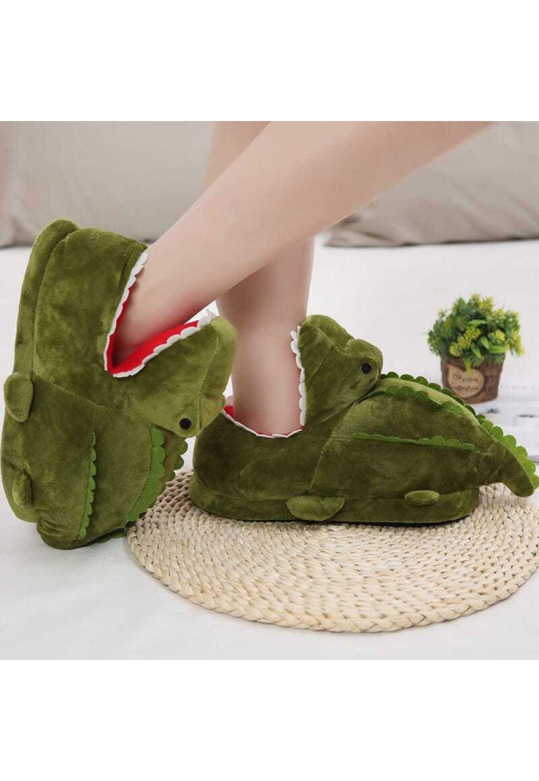 Pantuflas divertida 3D Cocodrilo-0