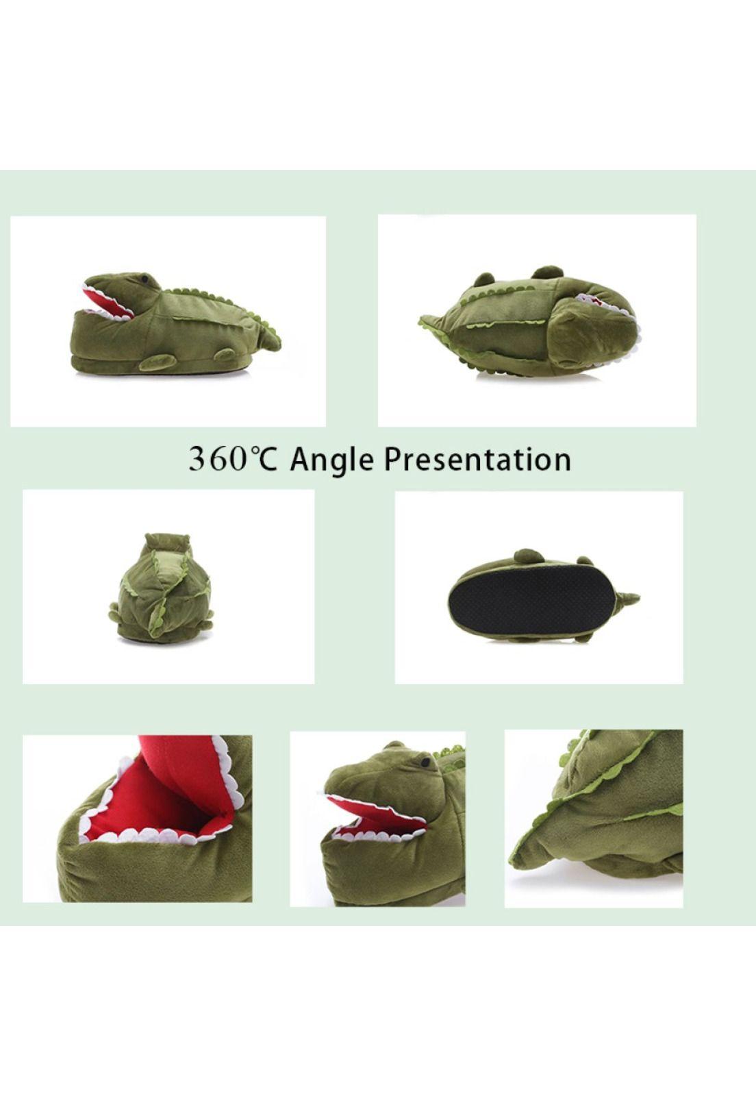 Pantuflas divertida 3D Cocodrilo-1
