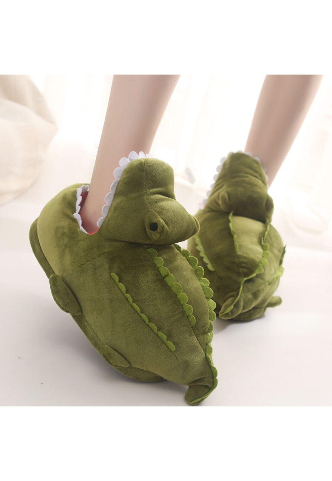 Pantuflas divertida 3D Cocodrilo-5