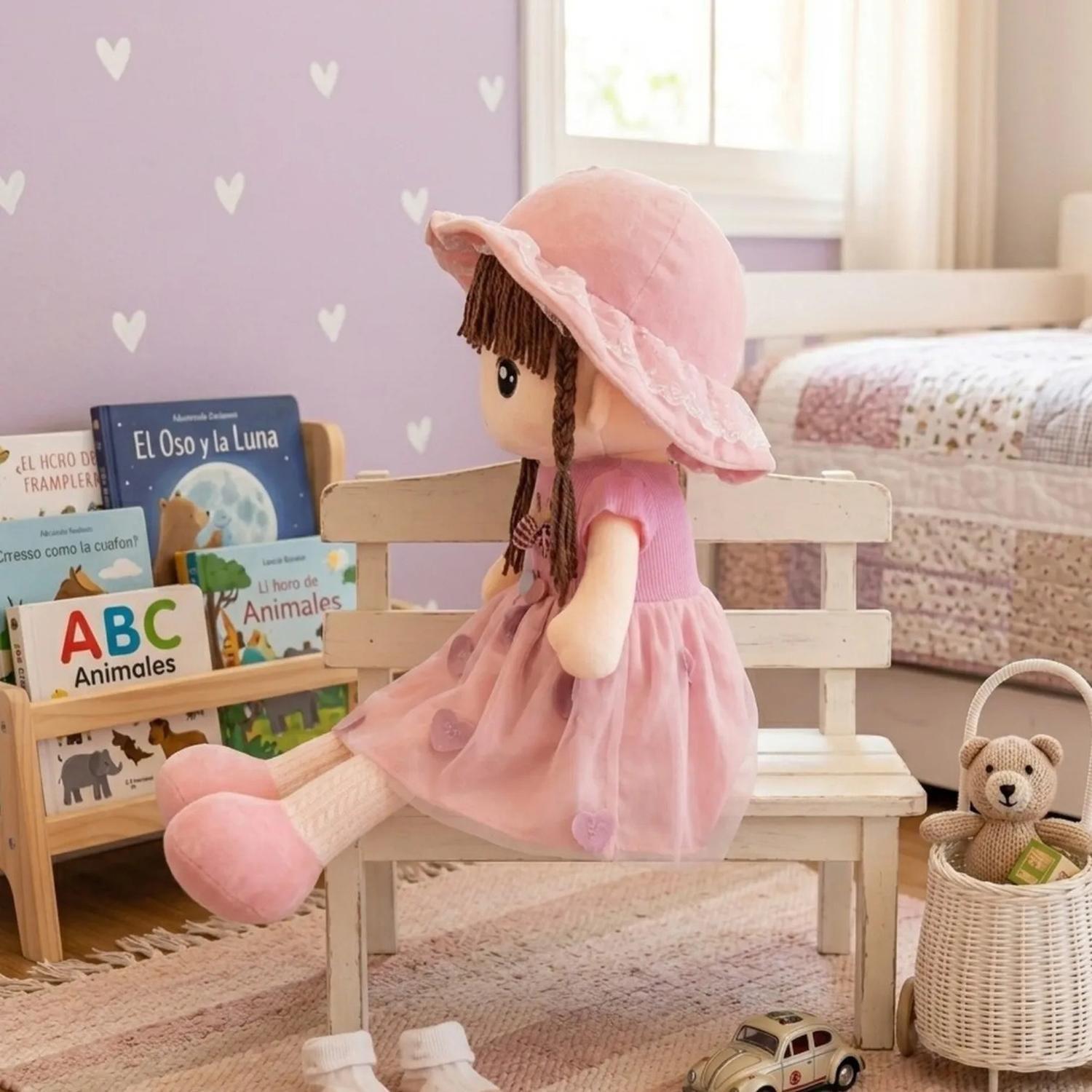 Muñeca De Trapo De Peluche Tierna Suave 45cm-3