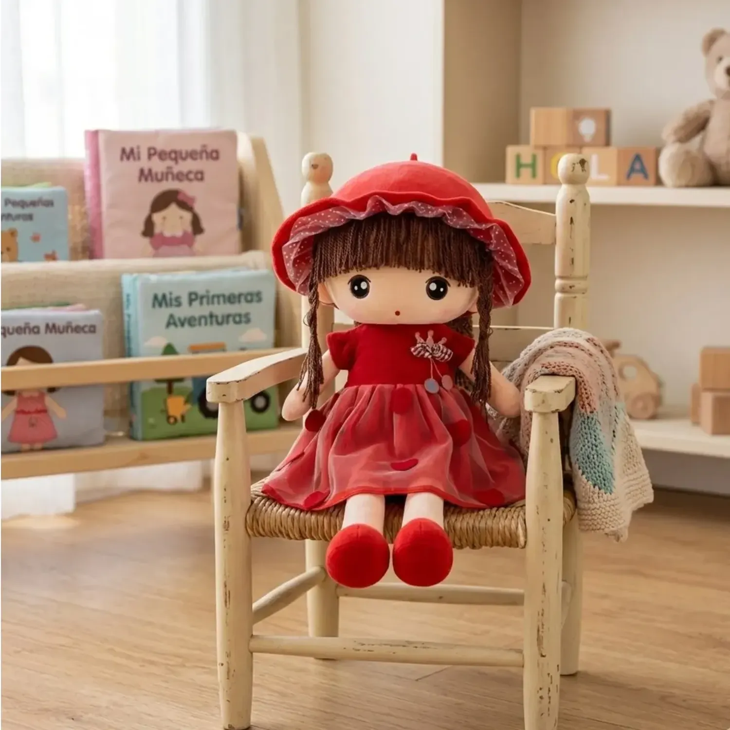 Muñeca De Trapo De Peluche Tierna Suave 45cm-0