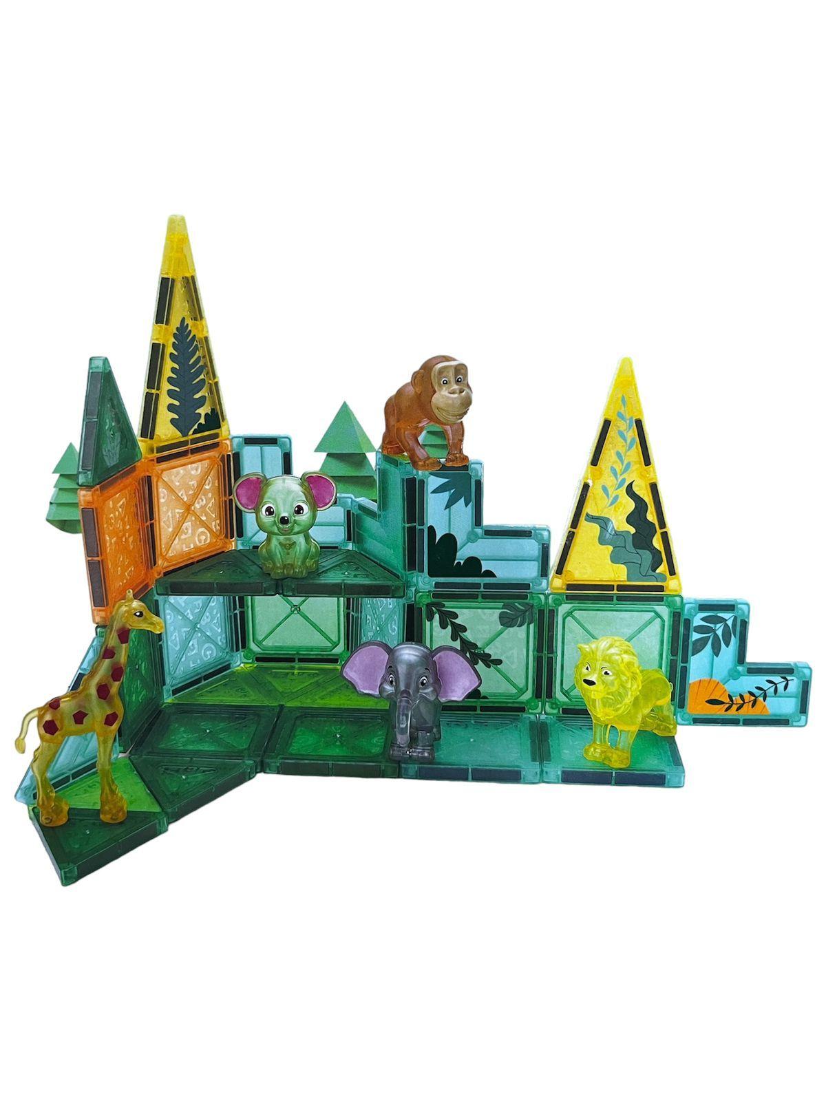 Bloques Magnéticos Para Construir 40 Pcs Animales-1