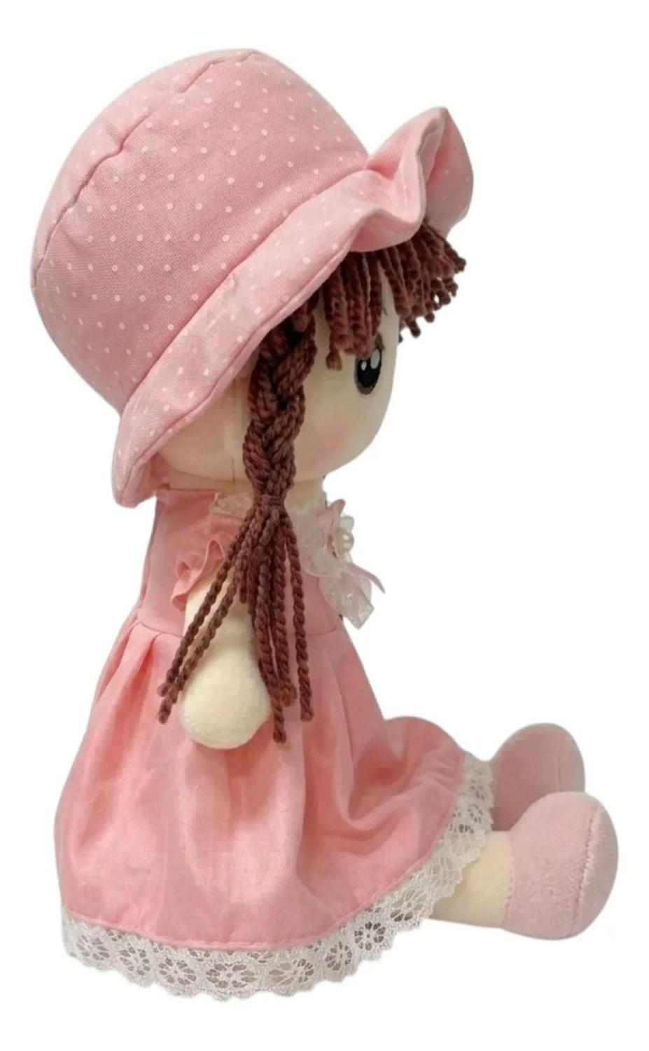 Muñeca De Trapo De Peluche Tierna Suave Lazo 65cm R-2