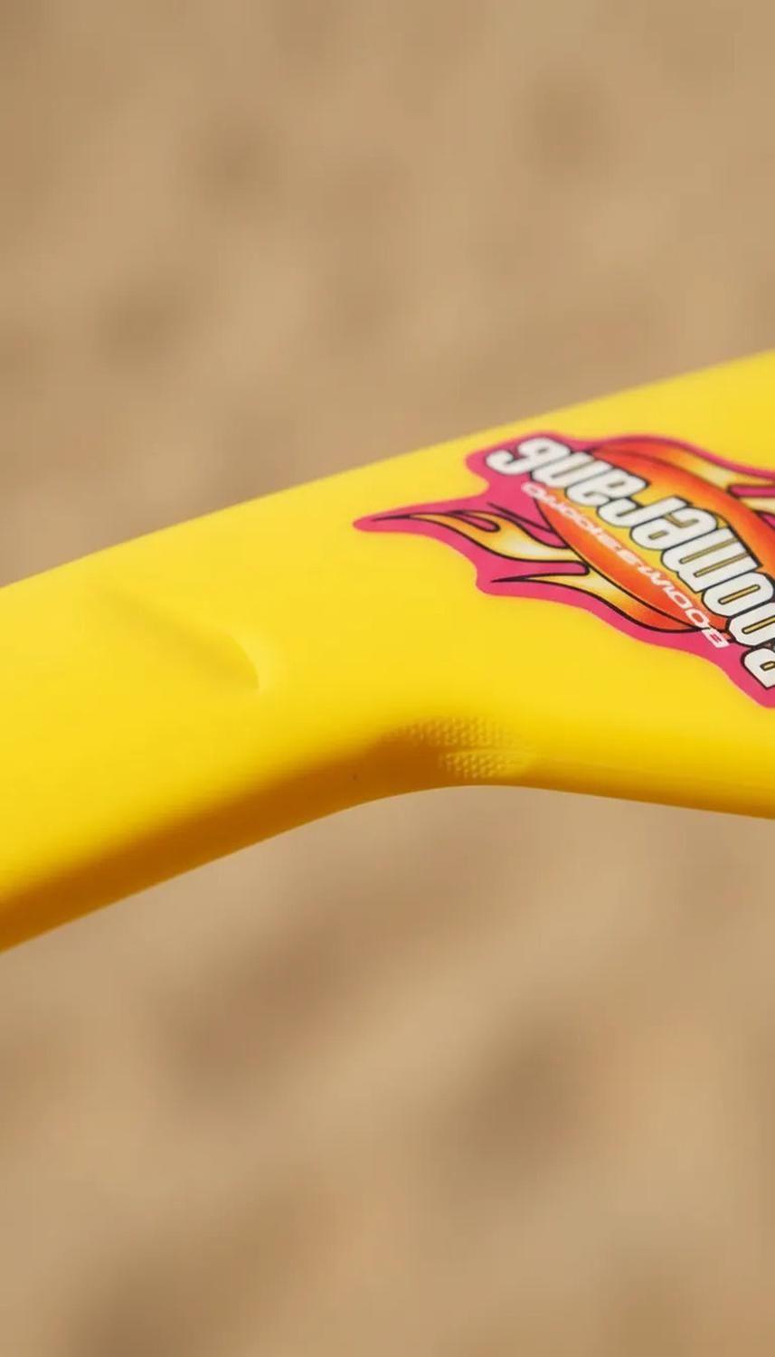 Boomerang De Plastico Bumeran Frisbee Juego Exterior Camping Amarillo-2