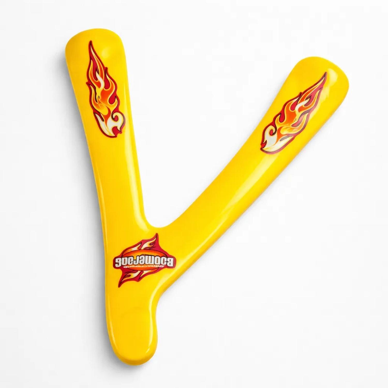 Boomerang De Plastico Bumeran Frisbee Juego Exterior Camping Amarillo-3