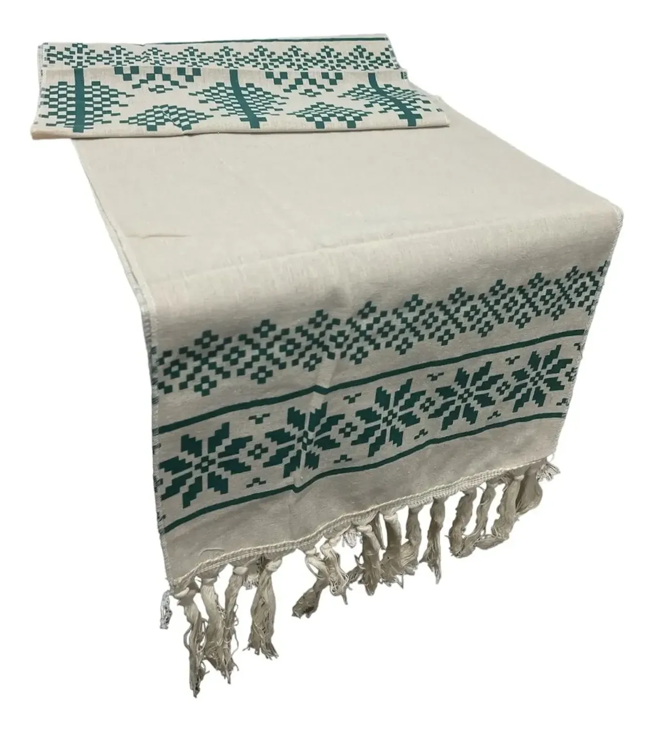 Mantel Camino De Mesa Rectangular Lino Cuadros 180x37cm-0