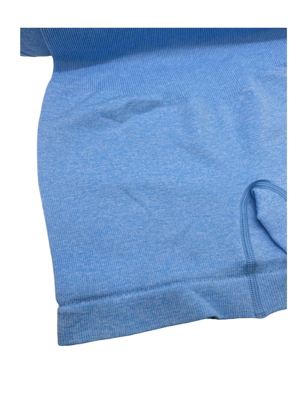 Mono Enterito Jumpsuit Deportivo Corto Mujer Gym Talla M Azul-5