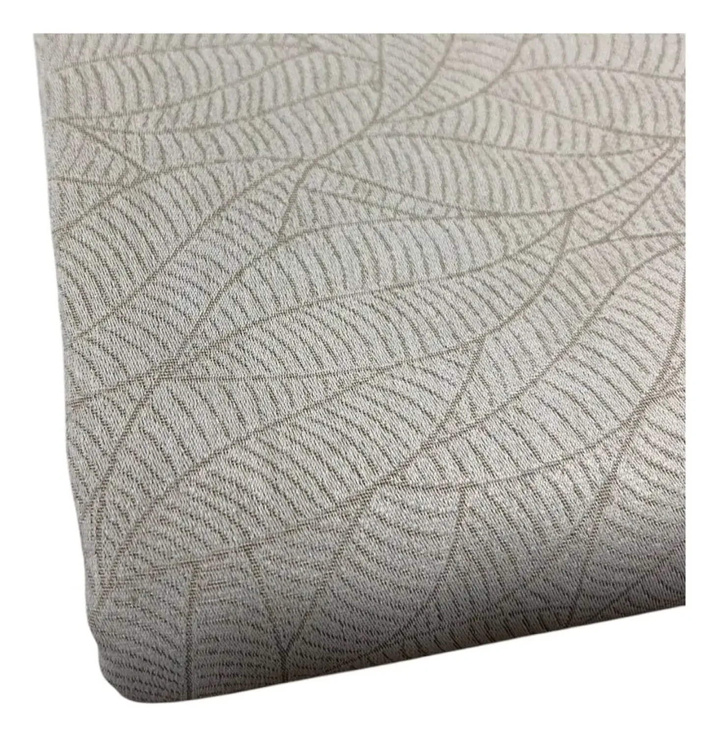Cortina 1 Paño Cortina 8 Anillos Deco 140x230cm Beige - Hojas-2