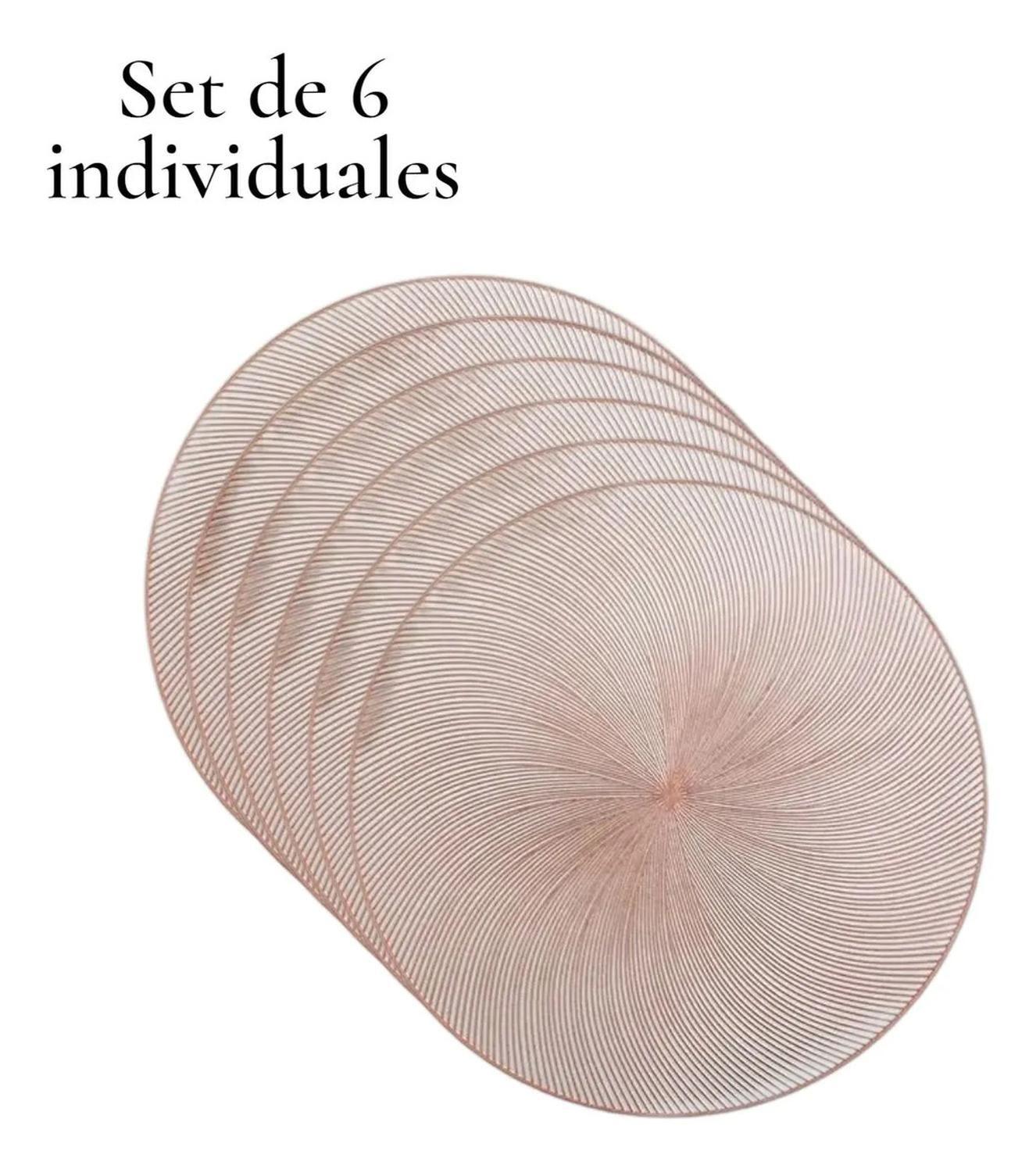 Set 6 Individuales De Mesa Pack 6 Individuales 38cm Espiral-1