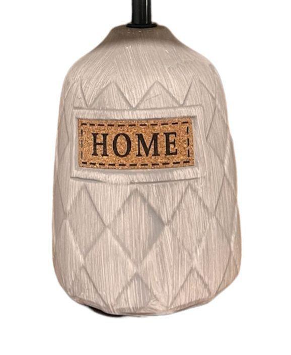 Lampara De Velador Lampara De Mesa Ceramica Home Beige-2