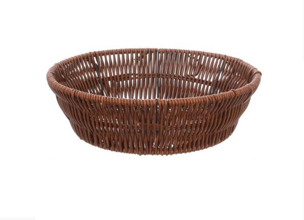 Bandeja Cesta De Ratan Cesta Tejida Alimentos 25x7,5cm-1