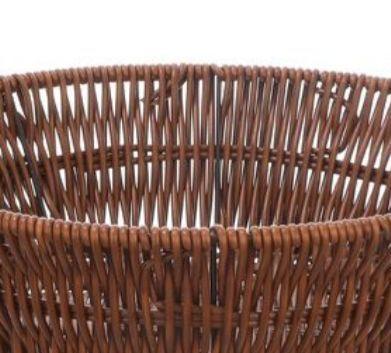 Bandeja Cesta De Ratan Cesta Tejida Alimentos 25x7,5cm-2