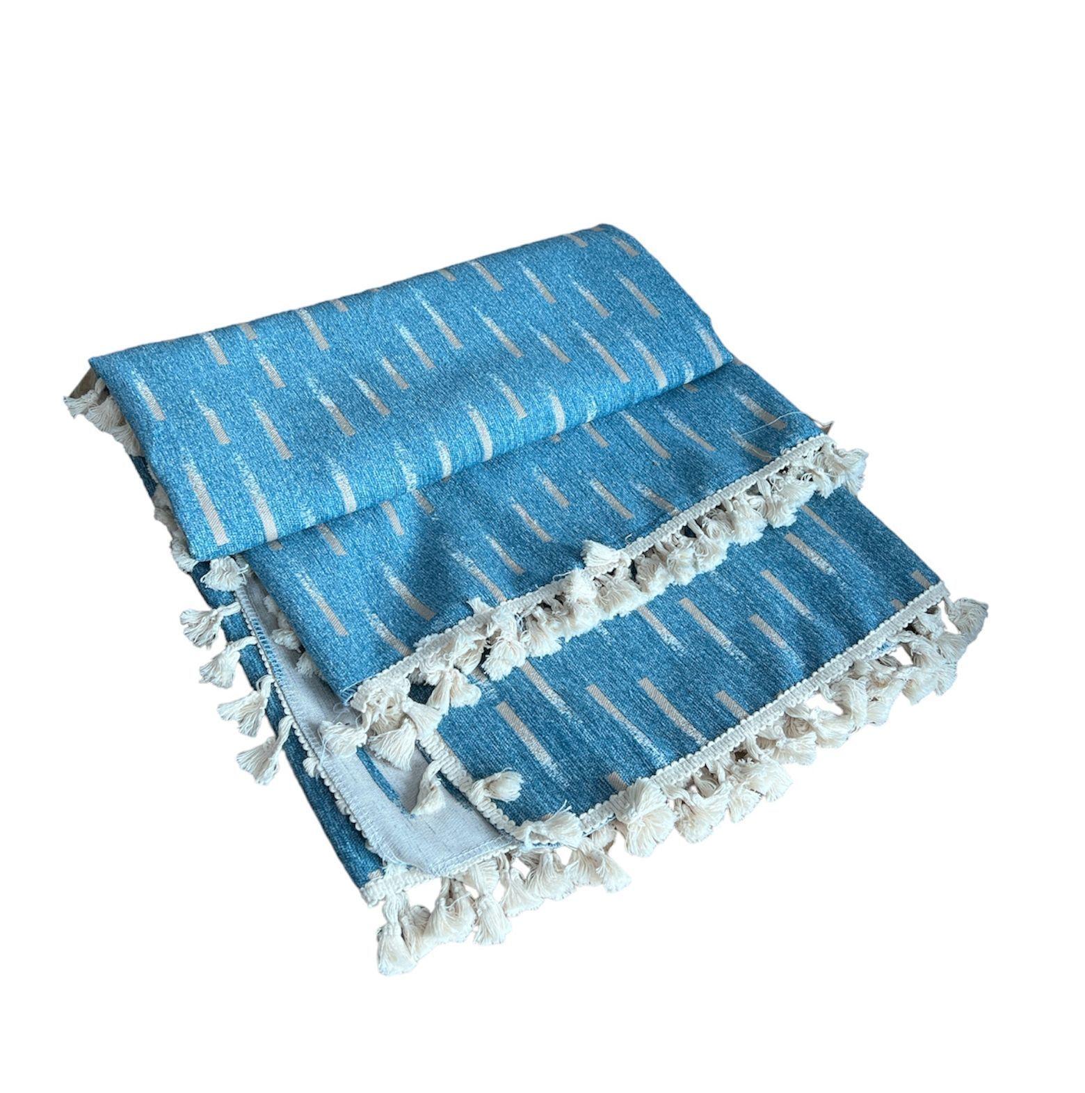 Manta Decorativa Tejida Para Sofa Sillon Cama 115x155cm-1