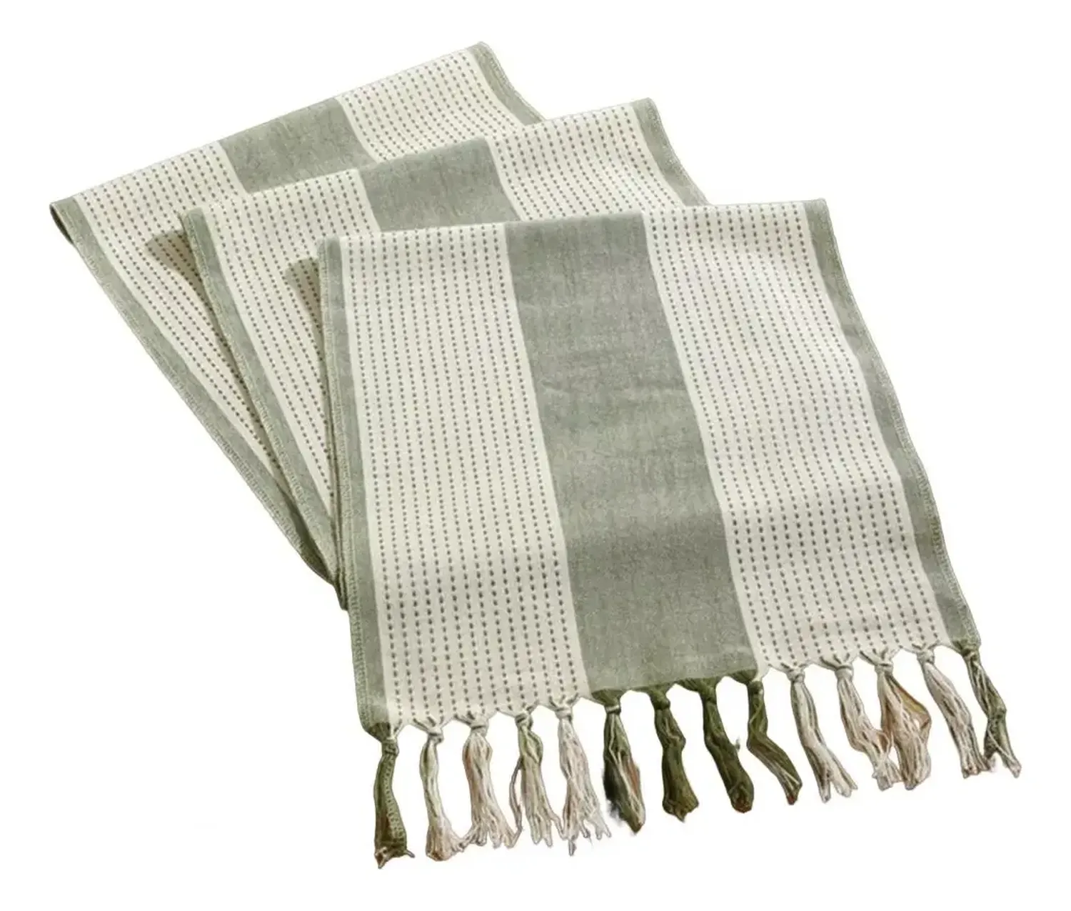 Mantel Camino De Mesa Rectangular Tejido Doble 180x37cm-0