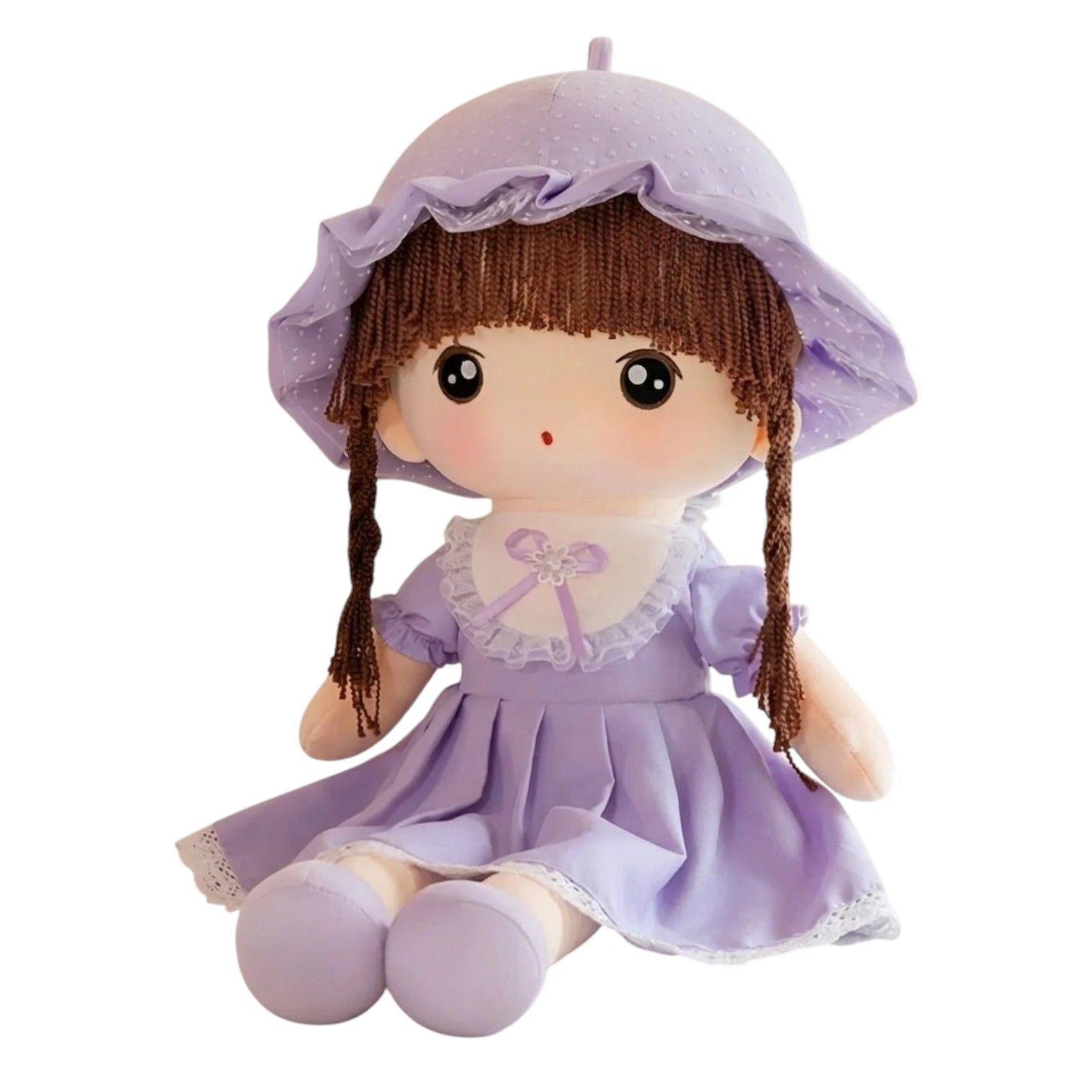 Muñeca De Trapo De Peluche Tierna Suave Lazo 65cm  L-0