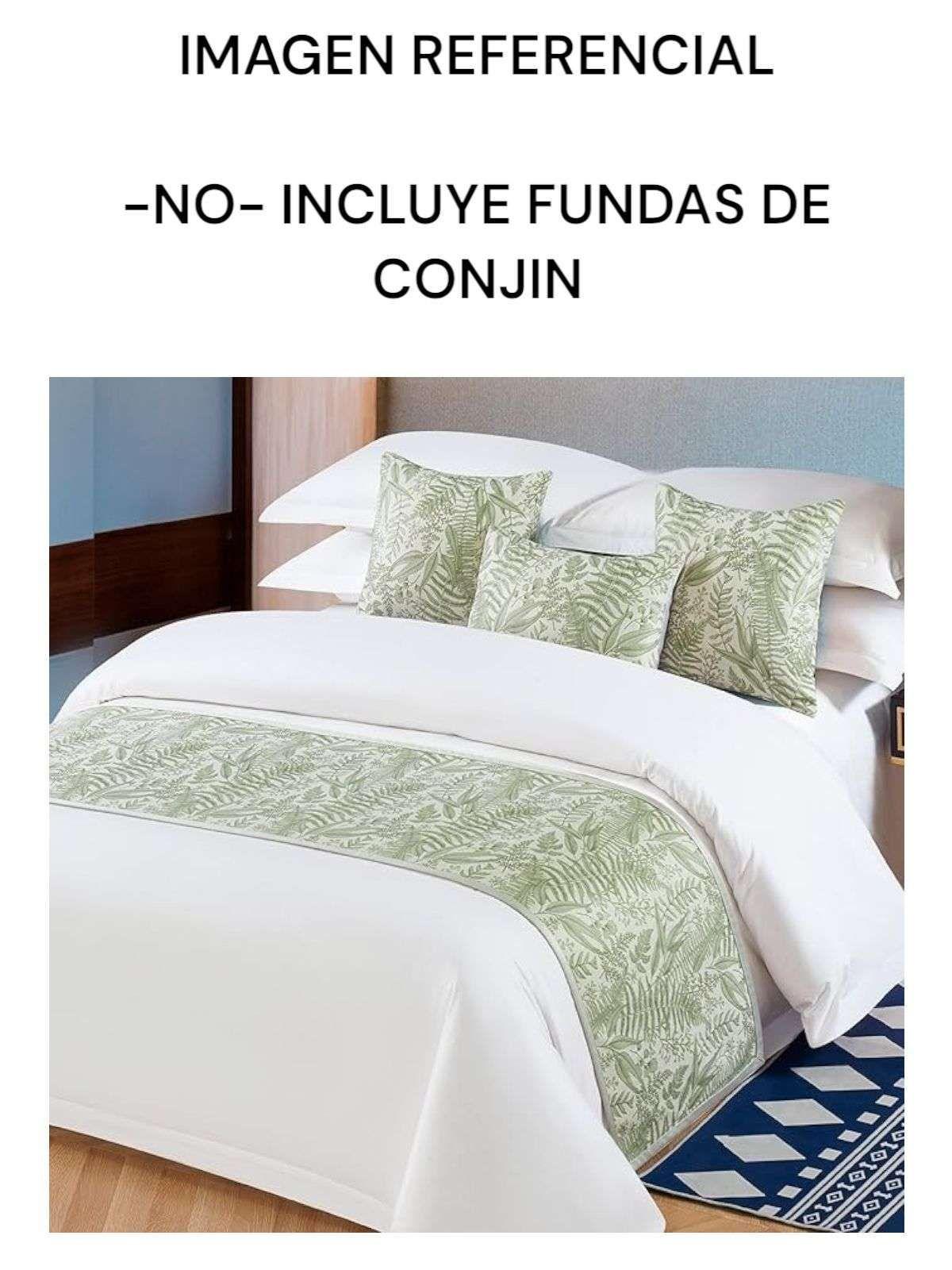 Camino De Cama Cubrecama Elegante Decorativo Diseño 43x210cm-2