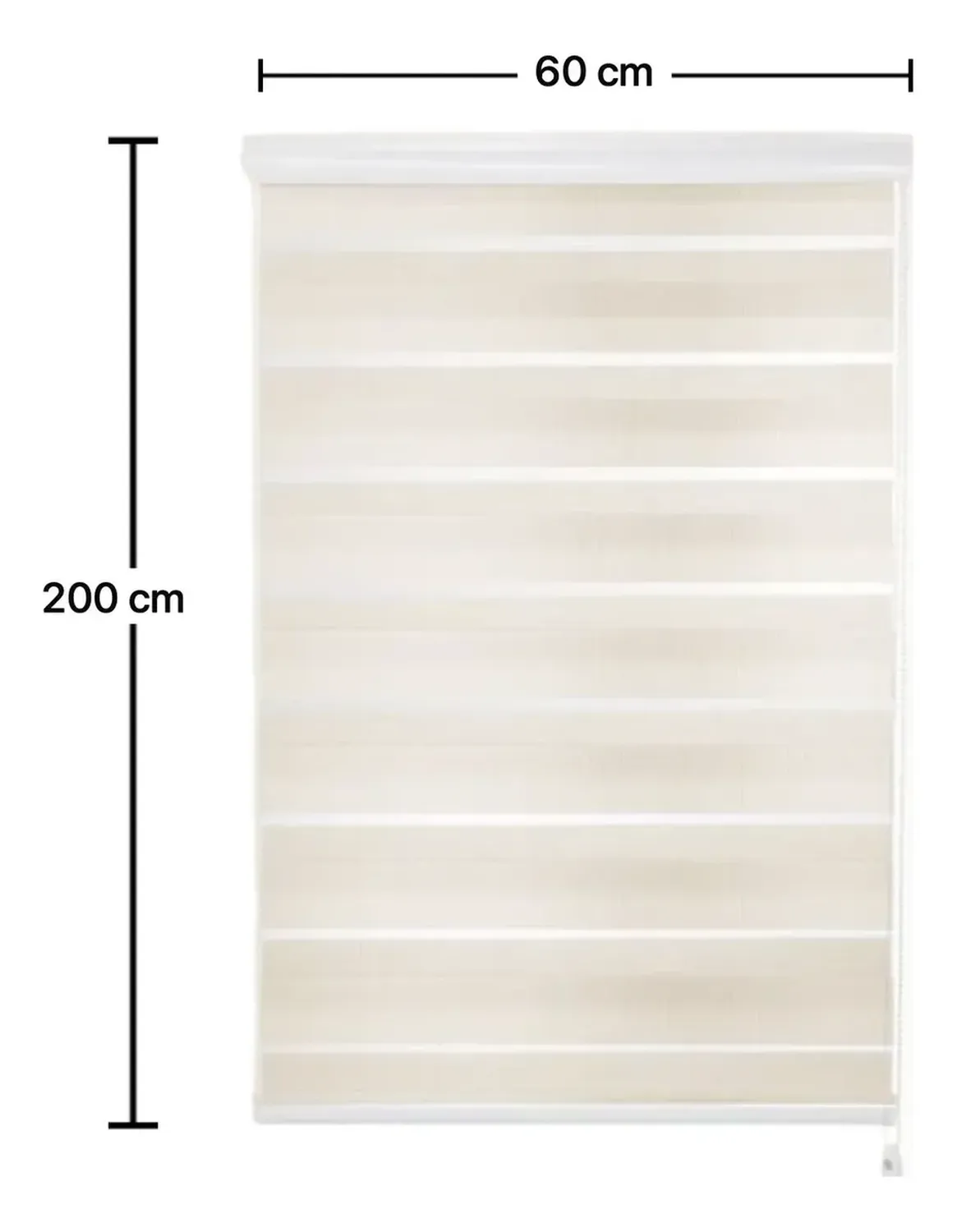 Cortina Roller Duo Cebra Dia Y Noche 60x200cm-4