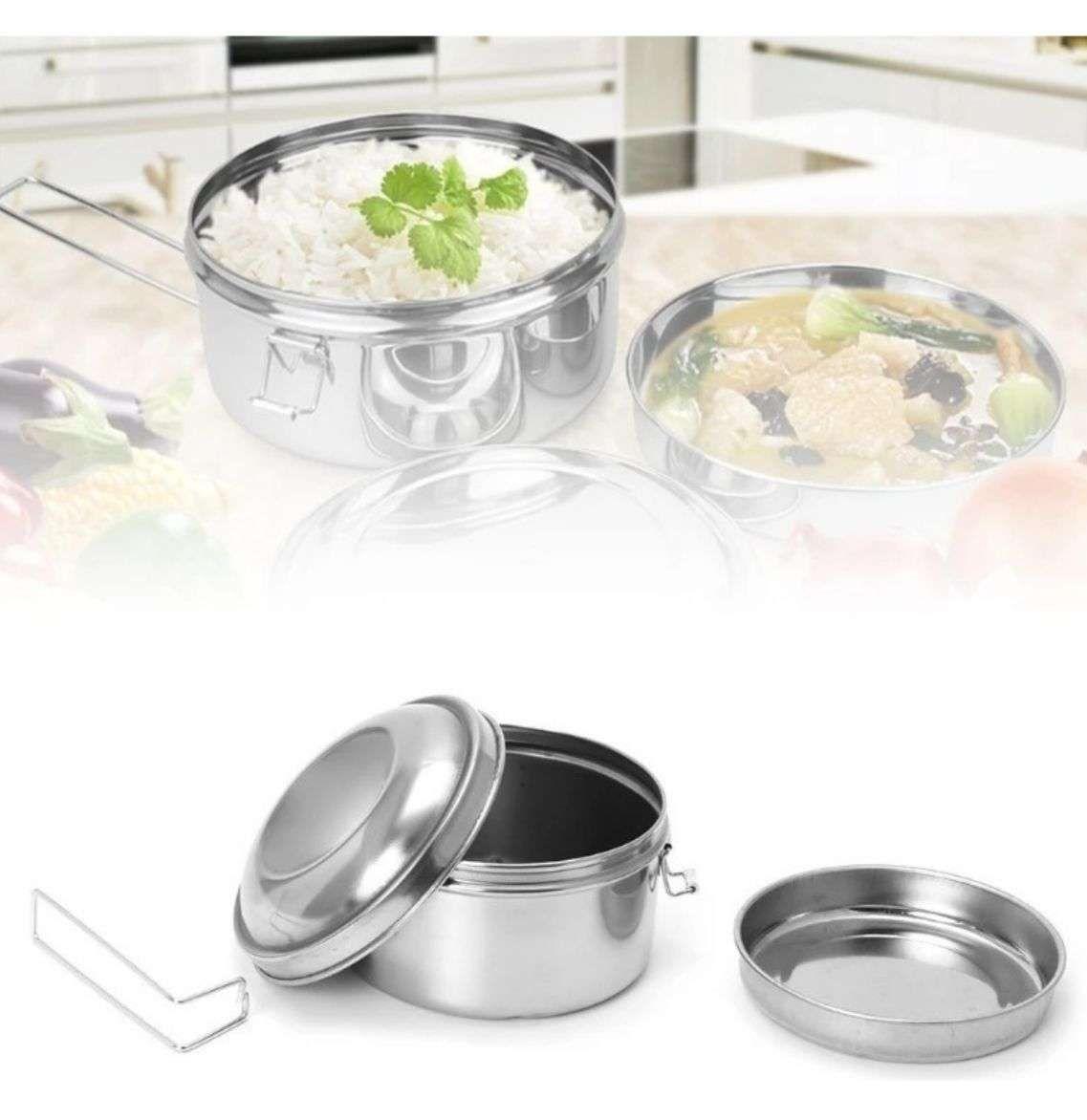 Marmita Quesillera Dos Niveles Cocina Postres 16cm-2