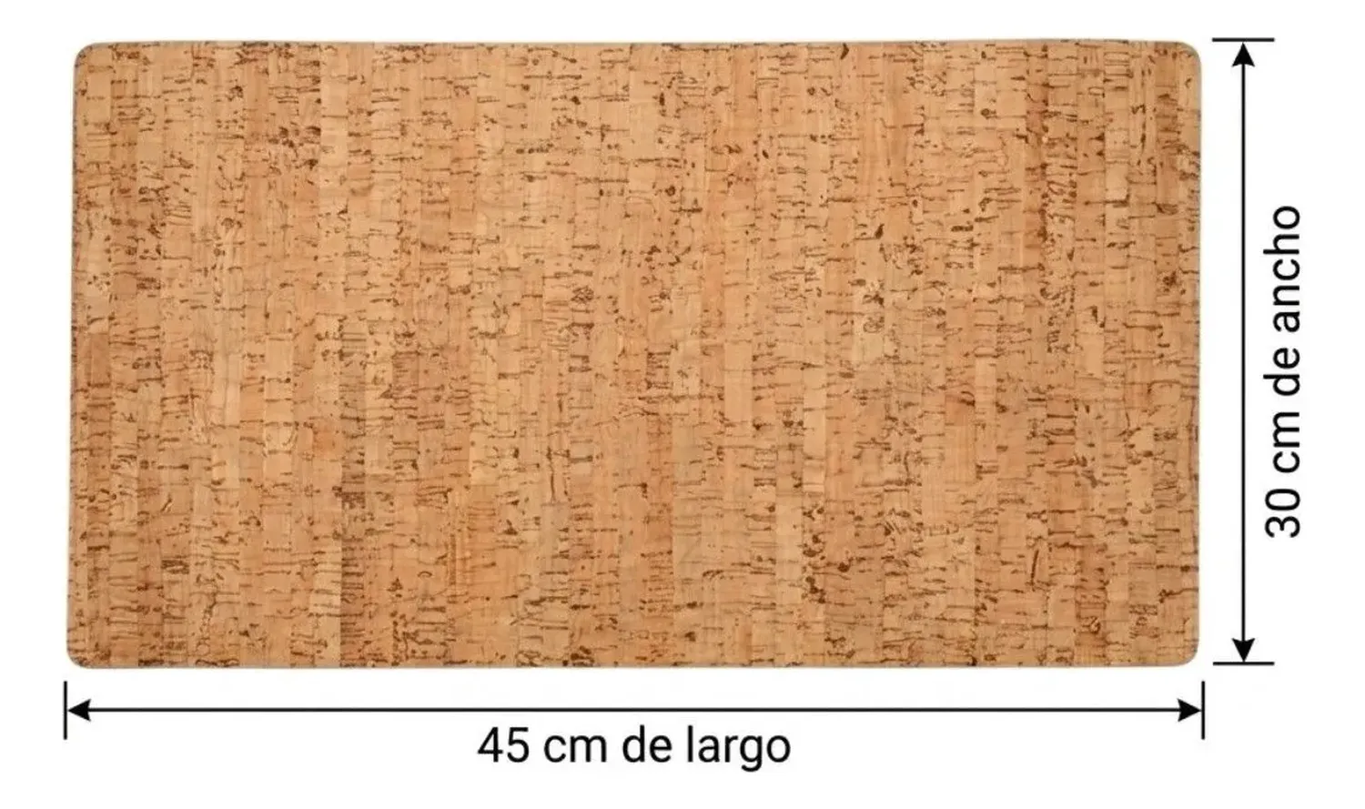Set 6 Individuales De Mesa Pack 6 Rectangular Madera Marrón-3