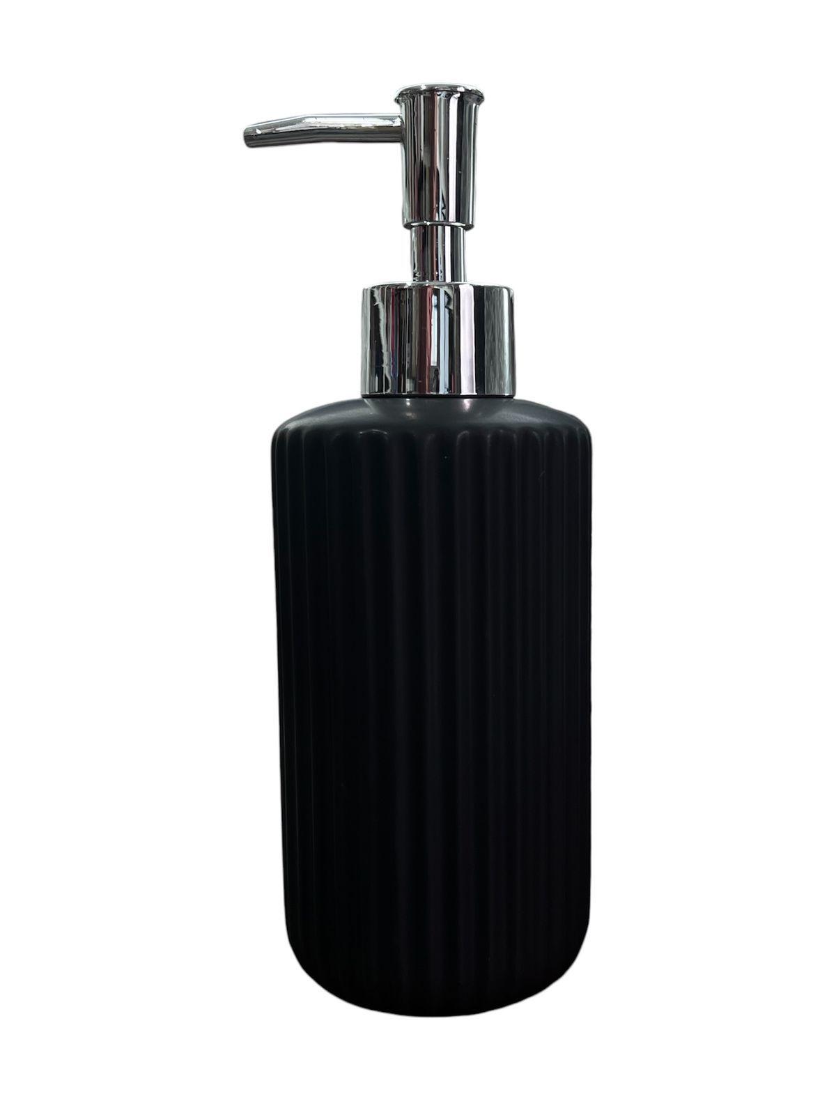 Set De Baño 3 Piezas Ceramica Jabon Dispensador Cepillo N-3