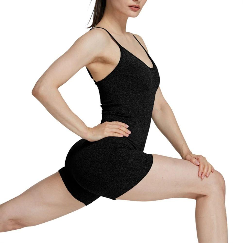 Mono Enterito Jumpsuit Deportivo Corto Mujer Gym Talla Unica N-0