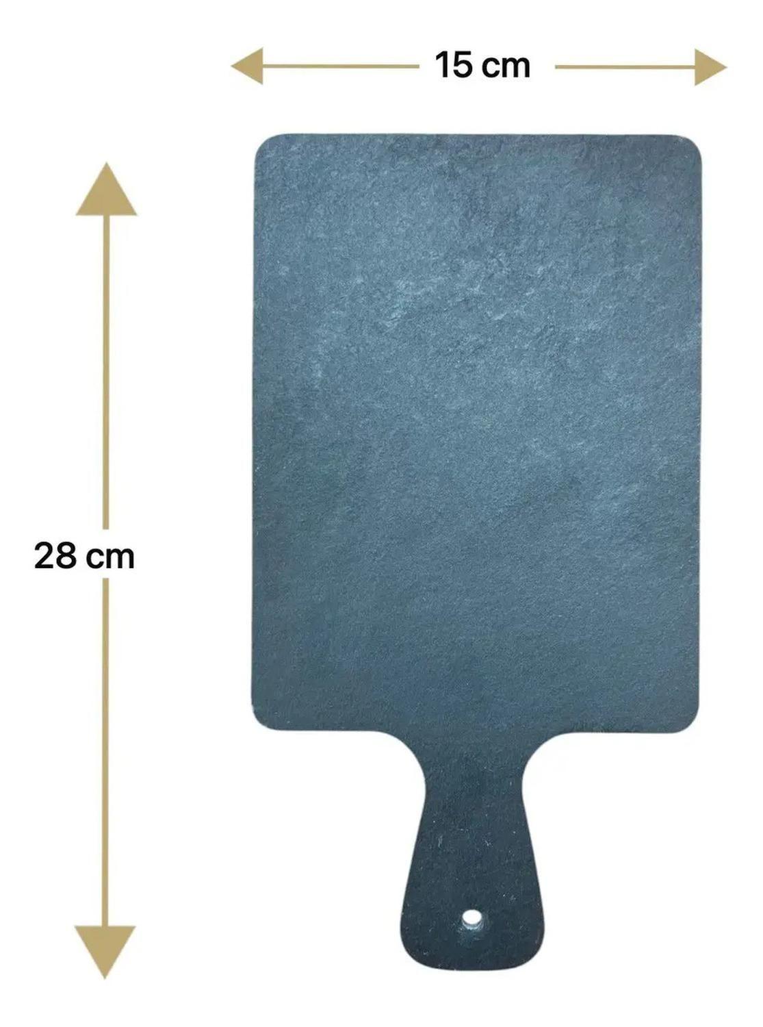 Tabla Cocktail Aperitivo Piedra Pizarra Mango Rectangular P Rectangular-3