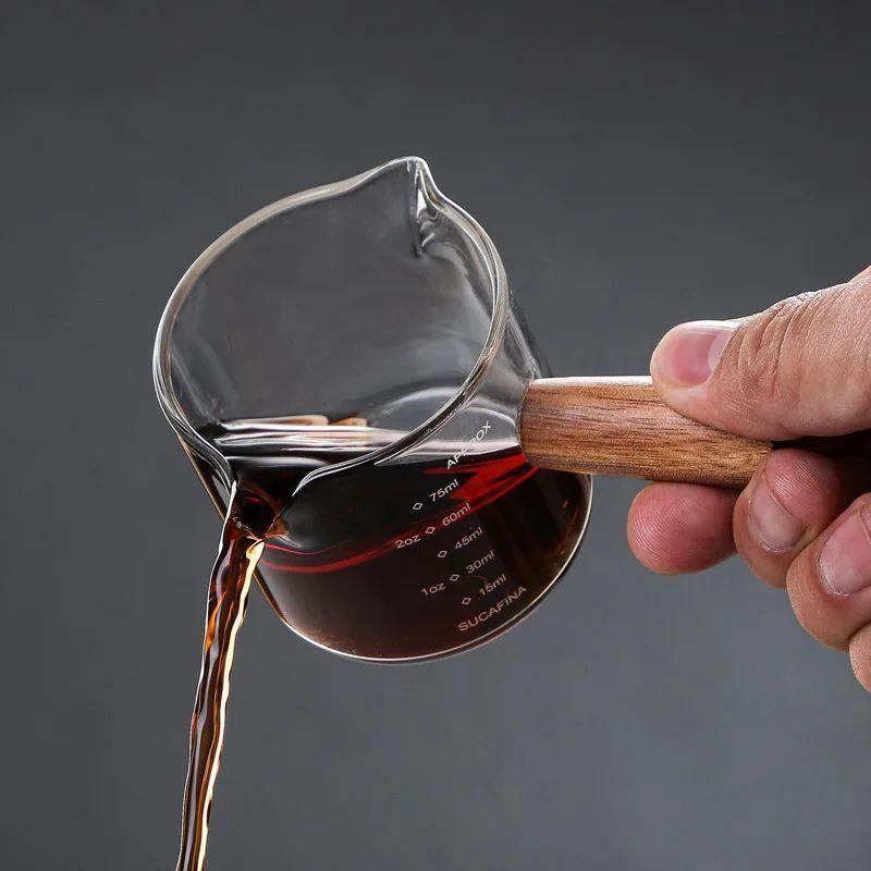 Taza Medidora Vidrio Vaso Medidor Cafe Leche 150ml T-2